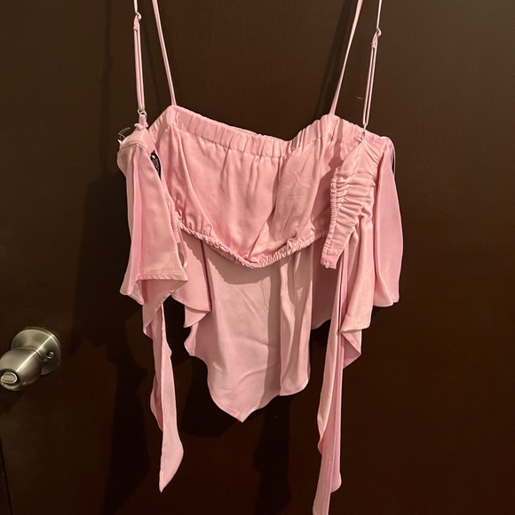 Pink Zara Satin tank top - Picture 2 of 2